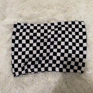 Checkered Tube Top